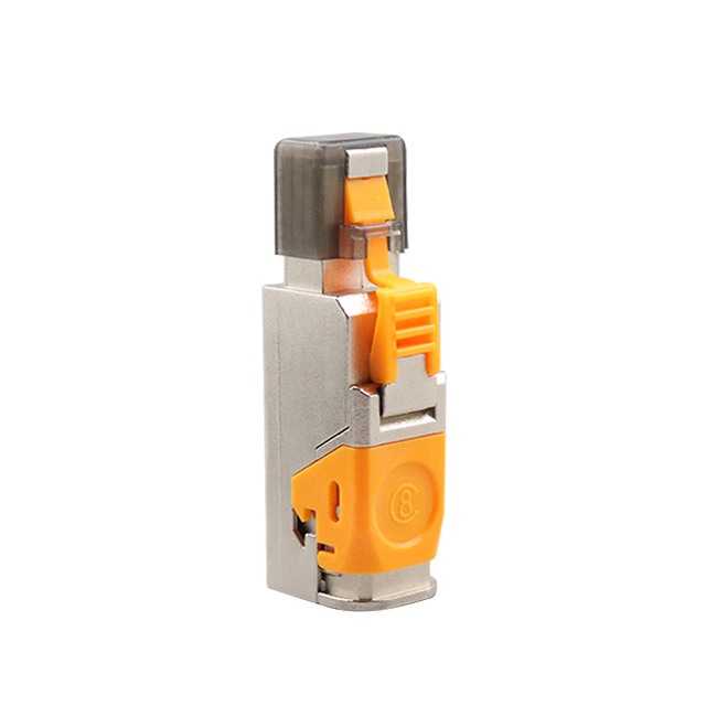 CAT8 FTP Toolless RJ45 Plug sul campo di terminazione con blocco