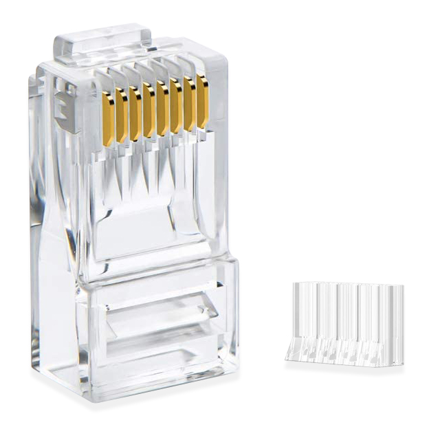 CAT6 UTP 8P8C RJ45 POSSA MODULARE Tipo a 2 pezzi