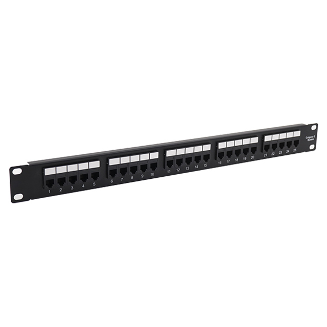 19''1u 25 porte cat3 utp patch pannello