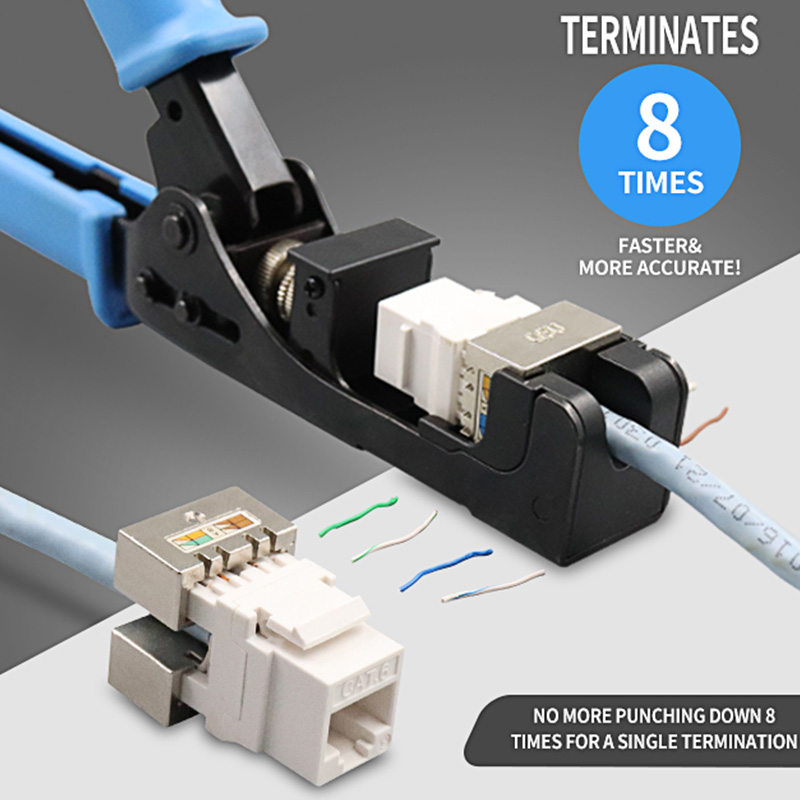 RJ45 Keystone Jack Punch Down Speed ​​Termination Strumento per 180 gradi PX-T-DS